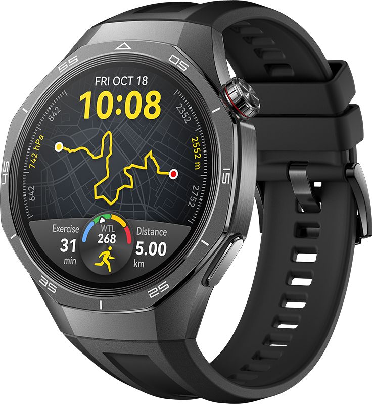 Huawei GT 5 PRO 46mm, 14 Days Battery, Built-in maps, Bluetooth,Pro-level sports Smartwatch (Black Strap, 46.0) - Image 2