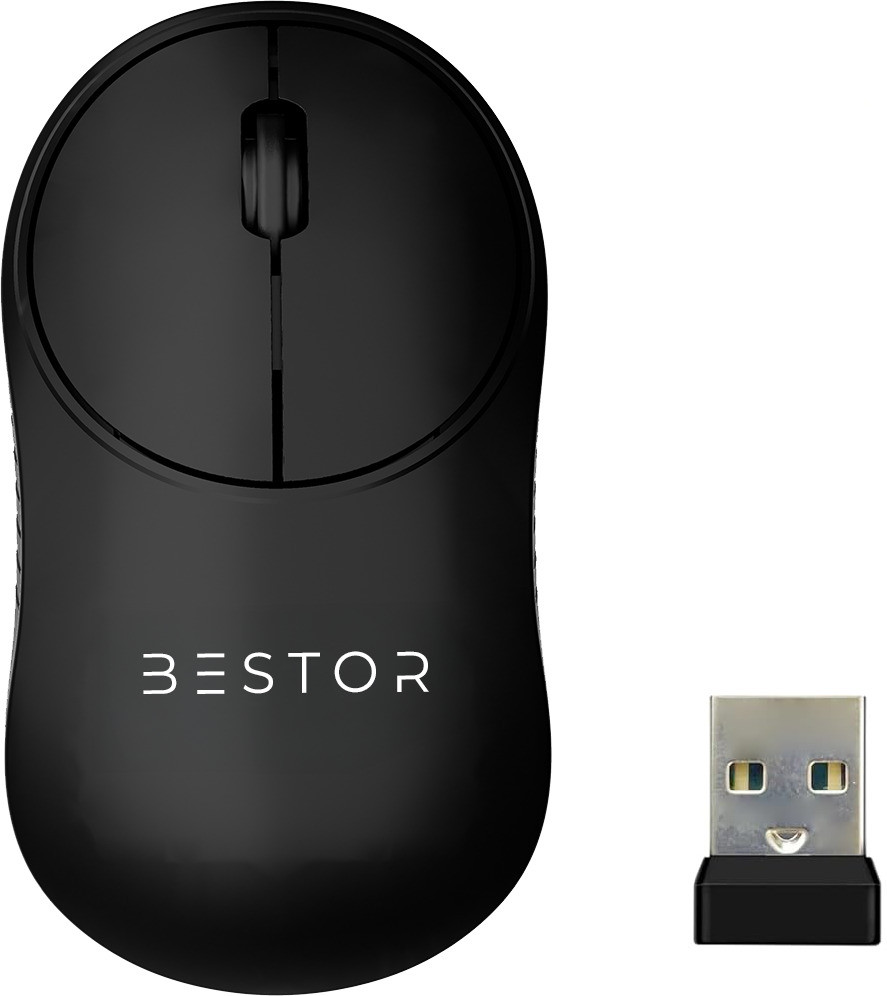 Bestor Glide 7 Wireless Mouse 2.4GHz with USB Nano Receiver 1000 DPI Optical Tracking Wireless Ergonomic Optical Gaming Mouse