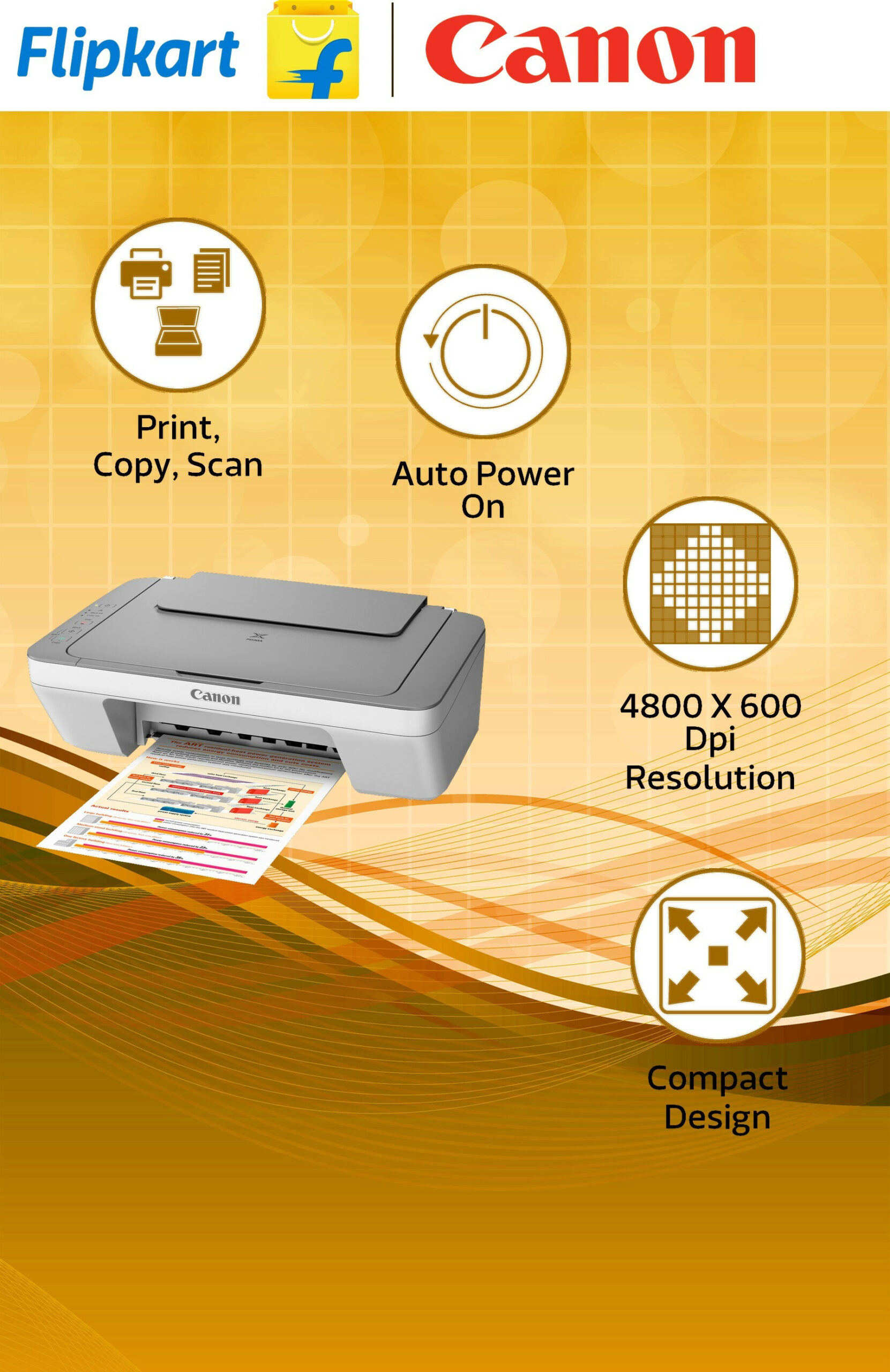 Canon PIXMA MG2470 All-in-One Inkjet Printer (Ink Cartridge)