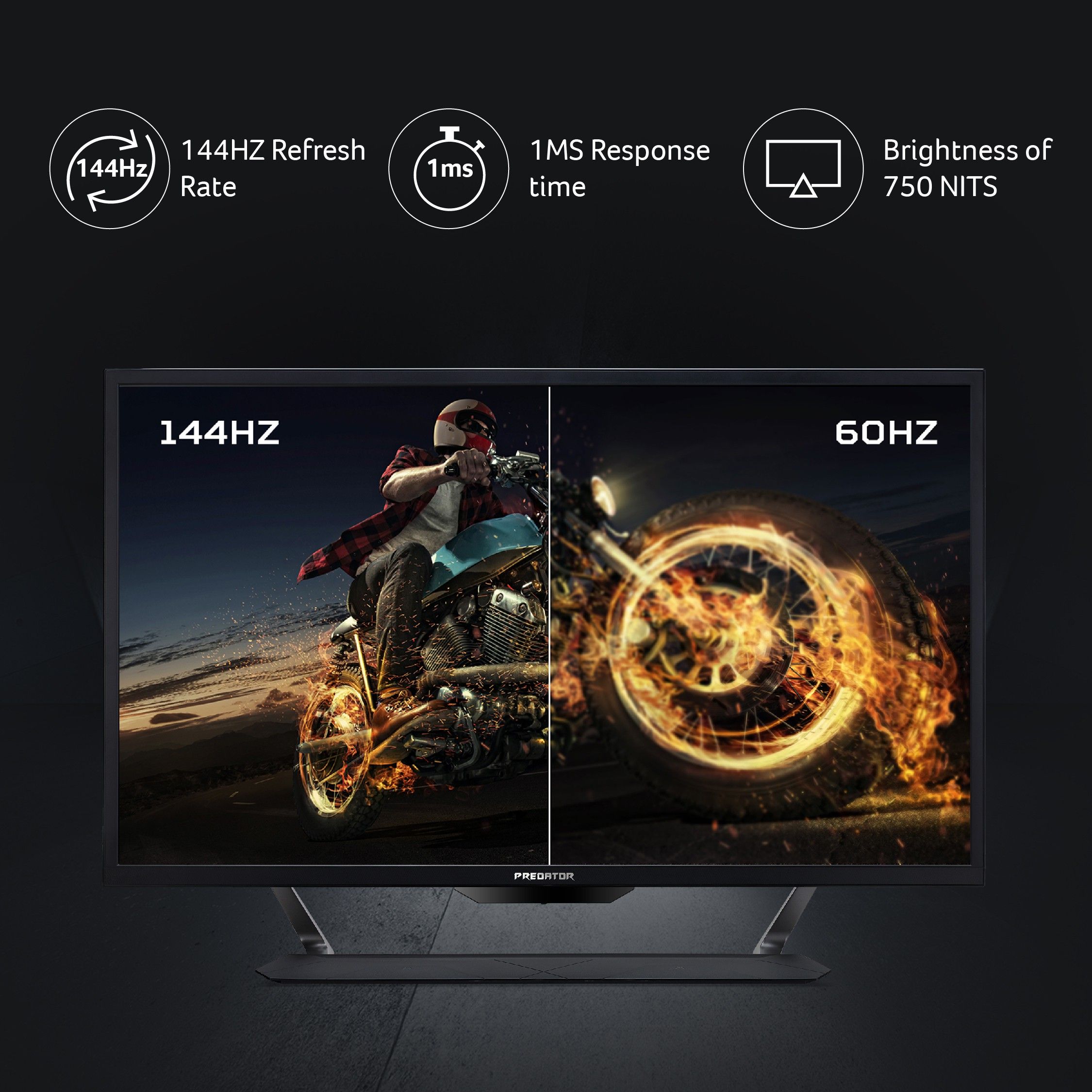 Acer Predator 107.95 cm (43 inch) 4K Ultra HD LED Backlit IPS Panel Gaming Monitor (PREDATOR CG437K) - Image 4