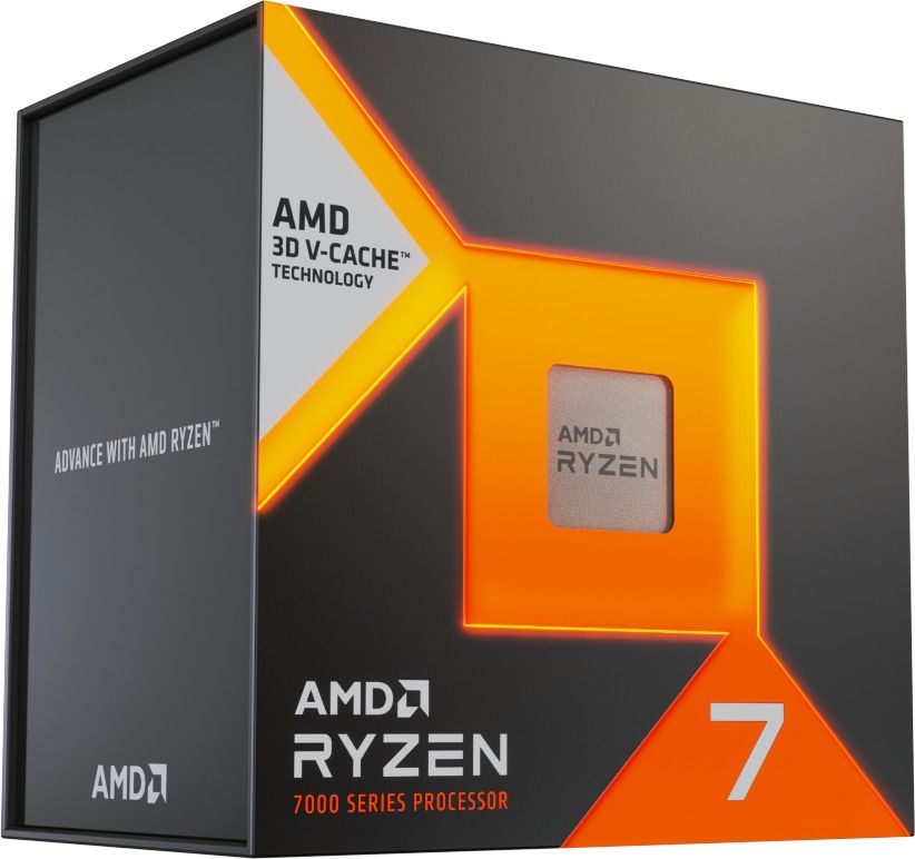 AMD Ryzen7 7800X 3D 4.2 GHz AM5 Socket 8 Cores Desktop Processor (Silver) - Image 3