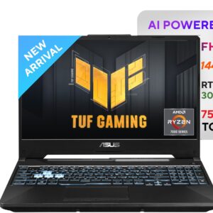 ASUS TUF Gaming A15 AMD Ryzen 7 Hexa Core 7435HS - (16 GB/512 GB SSD/Windows 11 Home/4 GB Graphics/NVIDIA GeForce RTX 3050) FA566NCR-HN075W Gaming Laptop (15.6 inch, Black, 2.30 Kg)