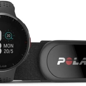 Polar Vantage V3 with H10 Heart Rate Sensor Sport Watch with GPS (Black) Smartwatch (Black Strap, Free Size)