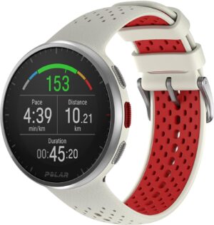 Lightweight, 41g, design is ideal for runners Up to 35 hours of battery life on a single charge in training mode (100 hours in power save mode; 7 days in watch mode)
