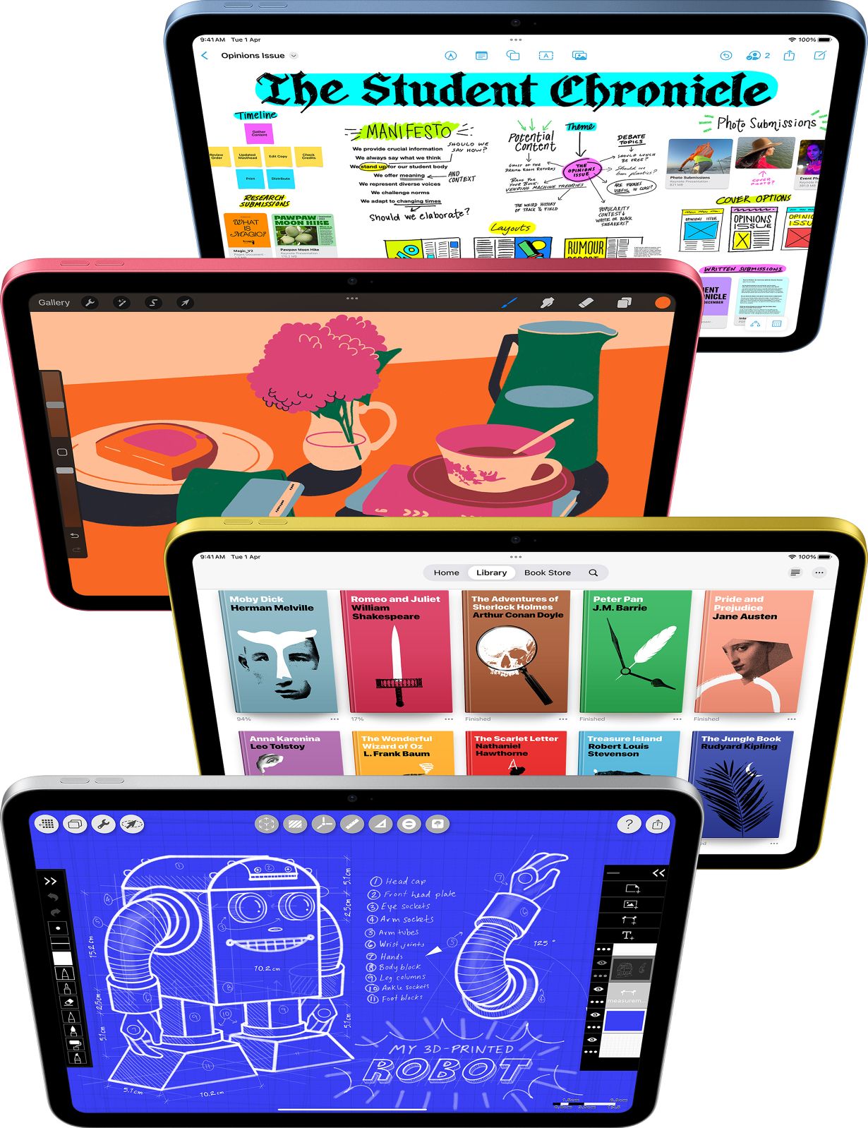 Apple 2025 iPad (A16) 256 GB ROM 11.0 inch with Wi-Fi+5G (Silver) - Image 3