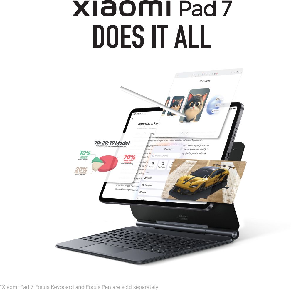 Xiaomi Pad 7 12 GB RAM 256 GB ROM 11.17 inch with Wi-Fi Only Gaming Tablet (Graphite Grey) - Image 3