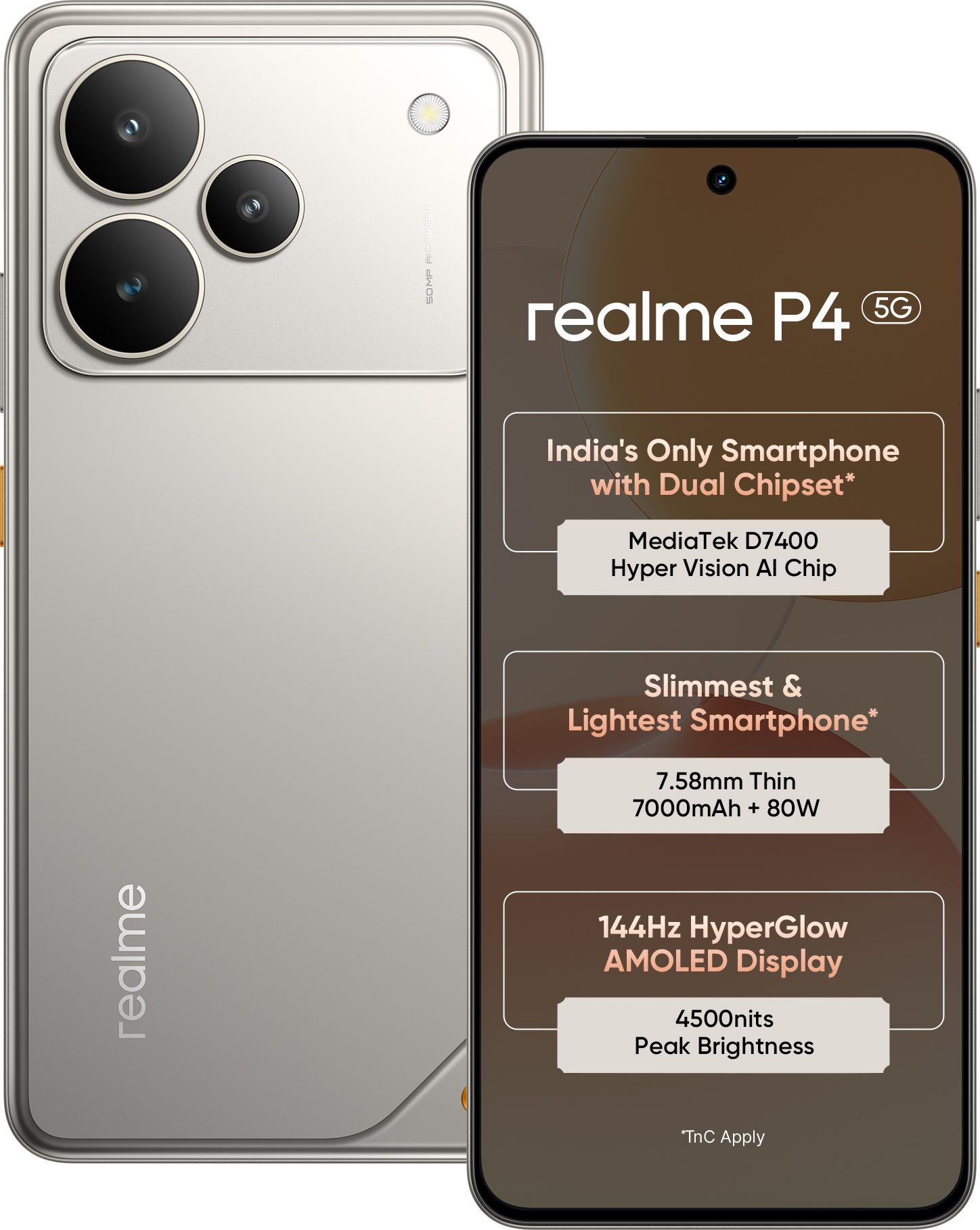 realme P4 5G (Steel Grey, 256 GB) (8 GB RAM)