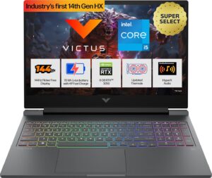 HP Victus Intel Core i5 14th Gen 14450HX - (16 GB/512 GB SSD/Windows 11 Home/6 GB Graphics/NVIDIA GeForce RTX 3050/144 Hz) 16-r1703TX Gaming Laptop (16.1 inch, Mica Silver, 2.31 kg, With MS Office)