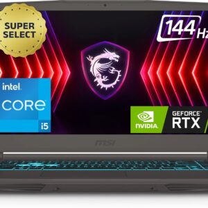 MSI Thin 15 Intel Core i5 13th Gen 13420H - (16 GB/512 GB SSD/Windows 11 Home/6 GB Graphics/NVIDIA GeForce RTX 3050/144 Hz) Thin 15 B13UDX-3223IN Gaming Laptop (15.6 Inch, Cosmos Gray, 1.86 Kg)