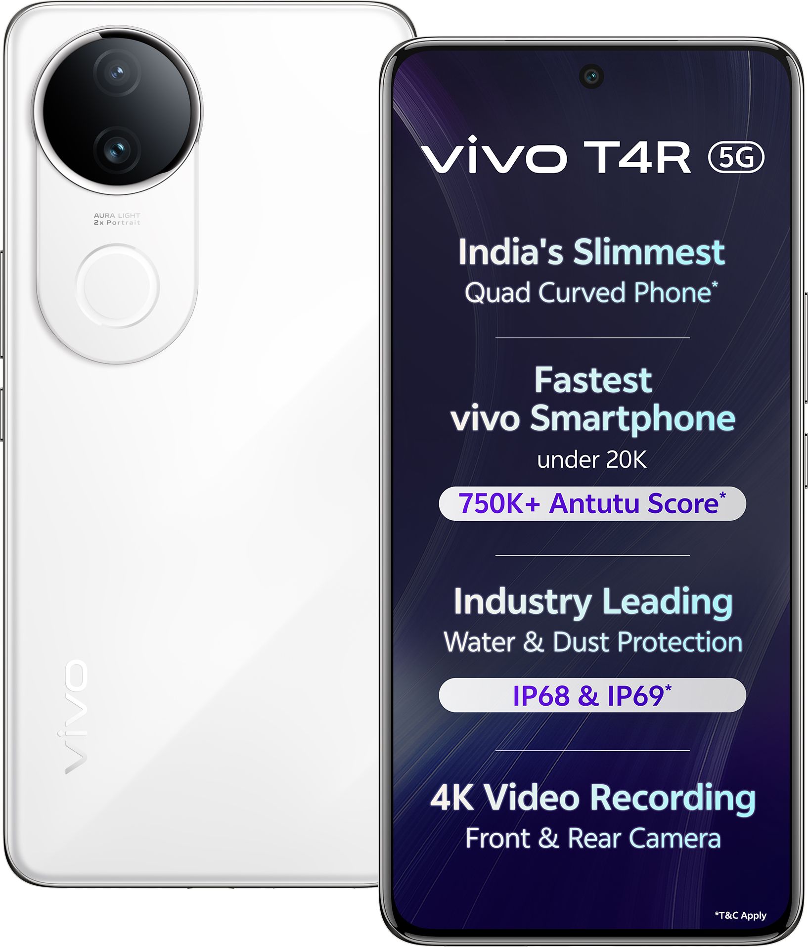 vivo T4R 5G (Arctic White, 128 GB) (8 GB RAM)