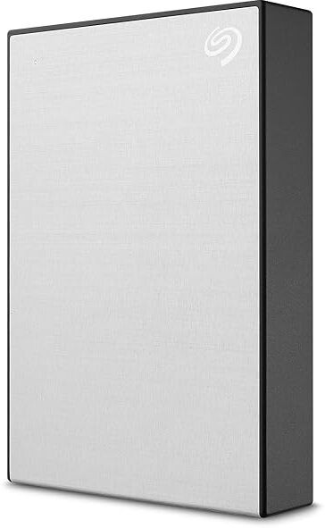 Seagate One Touch with Password Protection for Windows & Mac with 3 years Data Recovery Services - Portable 1 TB External Hard Disk Drive (HDD) (Silver)