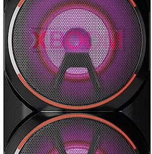 LG XBOOM RNC9, Powerful sound, Deep Bass, Mic & Guitar input karaoke Bluetooth Party Speaker (Black, 2.0 Channel)