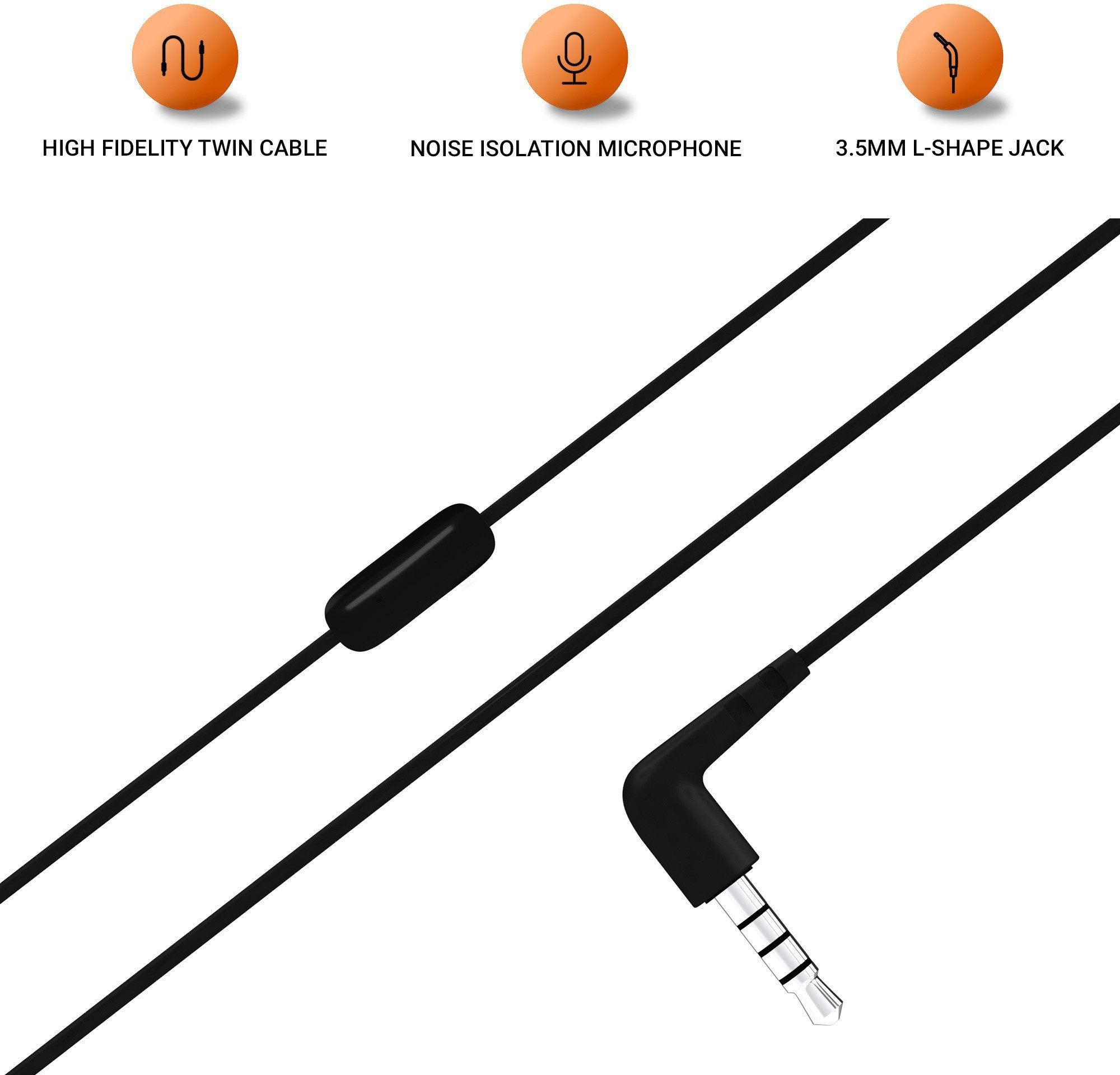 JBL C50HI Wired (Black, In the Ear) - Image 4