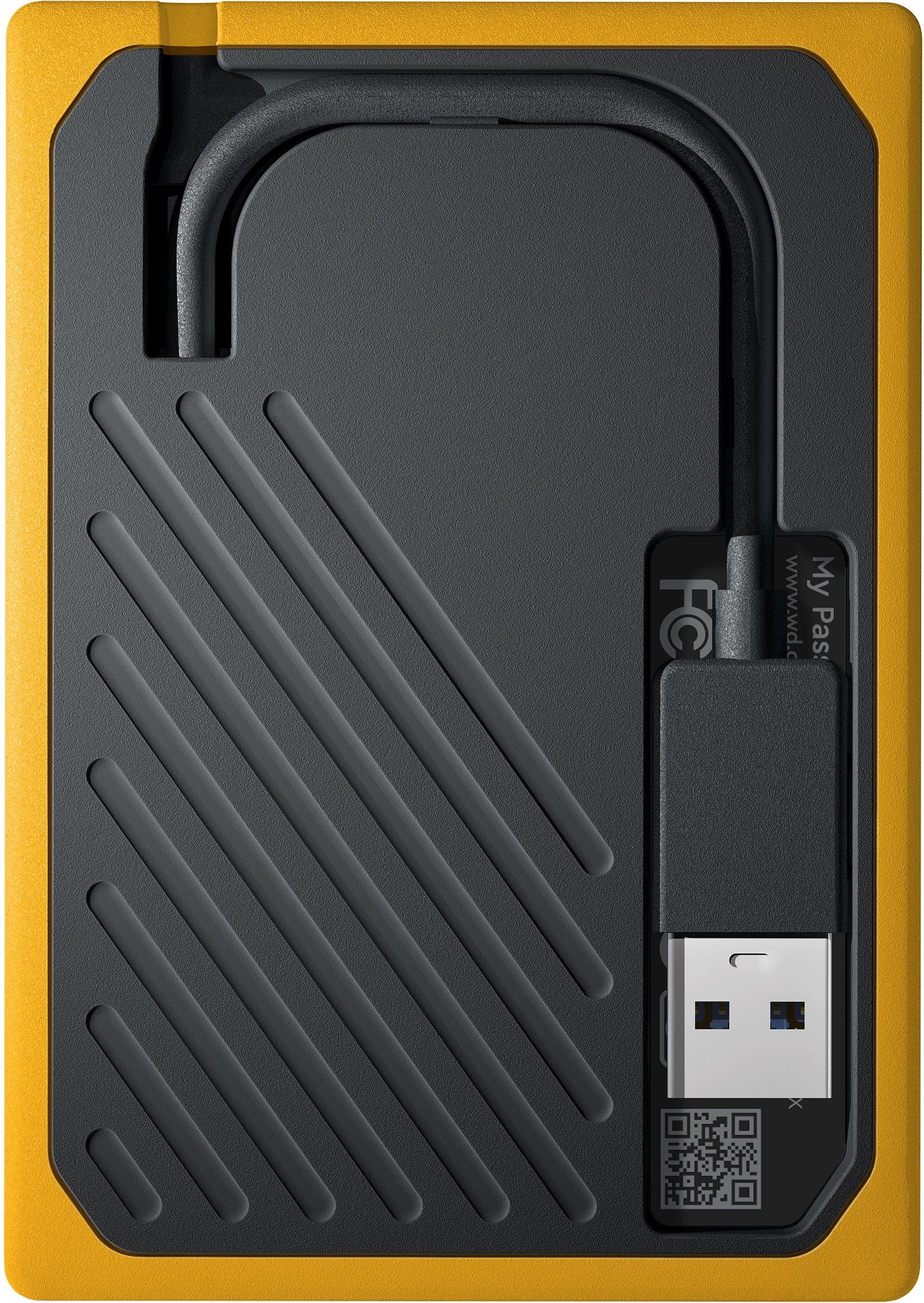 WD My Passport Go 500 GB External Solid State Drive (SSD) (Black, Yellow) - Image 3