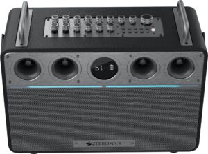 ZEBRONICS StudioXOne (TSPK 102), BTv5.3, 8h playback, Guitar Control, OTG Live Stream 240 W Bluetooth Home Audio Speaker  (Black, Stereo Channel)