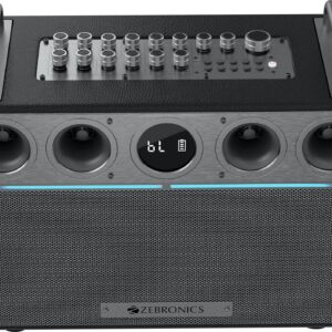 ZEBRONICS StudioXOne (TSPK 102), BTv5.3, 8h playback, Guitar Control, OTG Live Stream 240 W Bluetooth Home Audio Speaker (Black, Stereo Channel)
